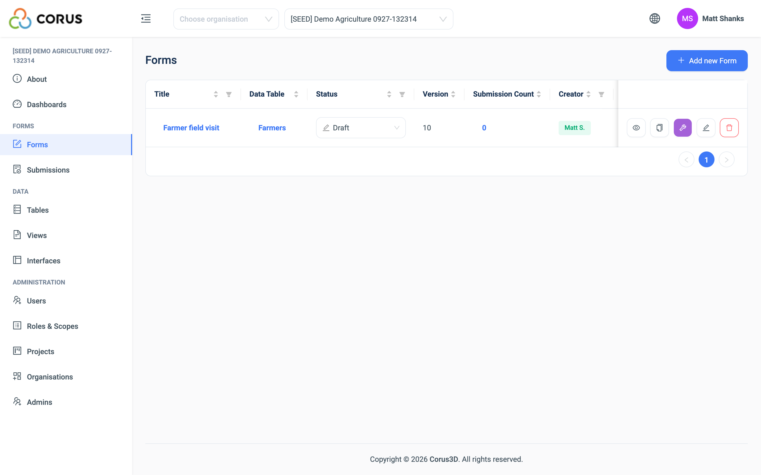 Forms Page