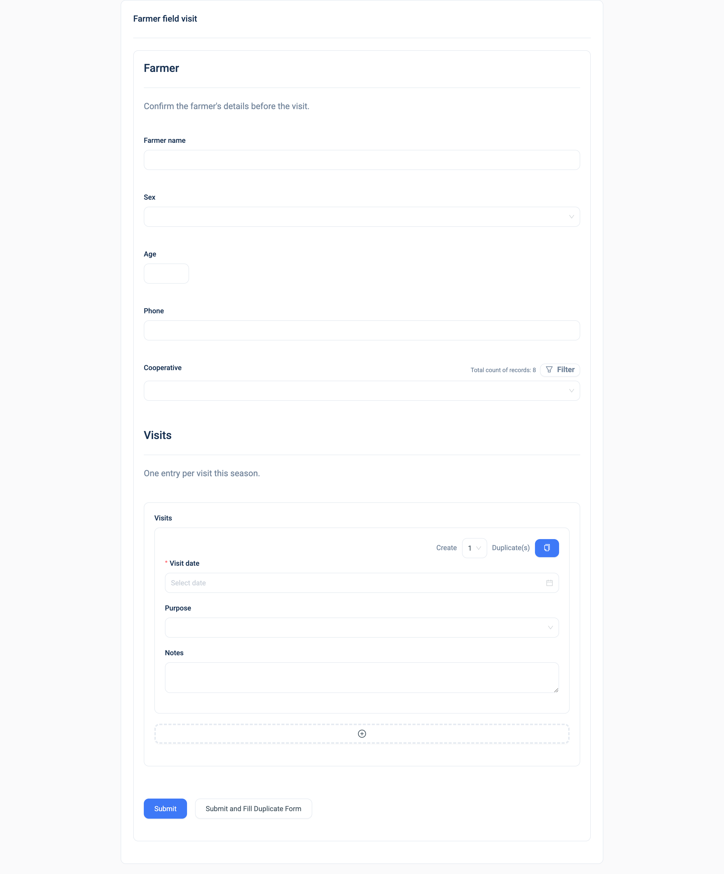 Nested Form Example