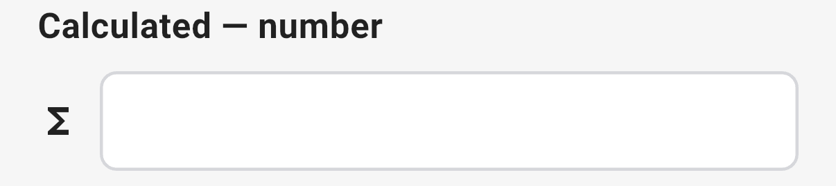 An Auto Calculated field in the 3D app