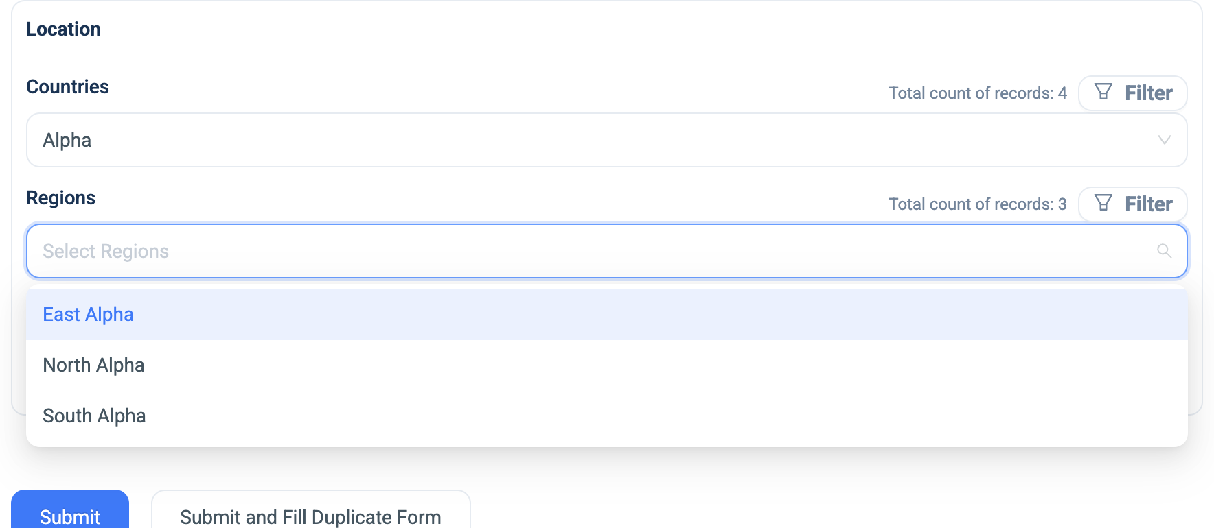 The Cascading Select question on the web, with the second level narrowed