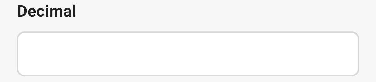 A Decimal question in the 3D app