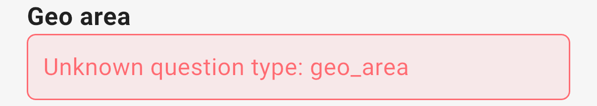 A GEO Area question in the 3D app, which does not support it