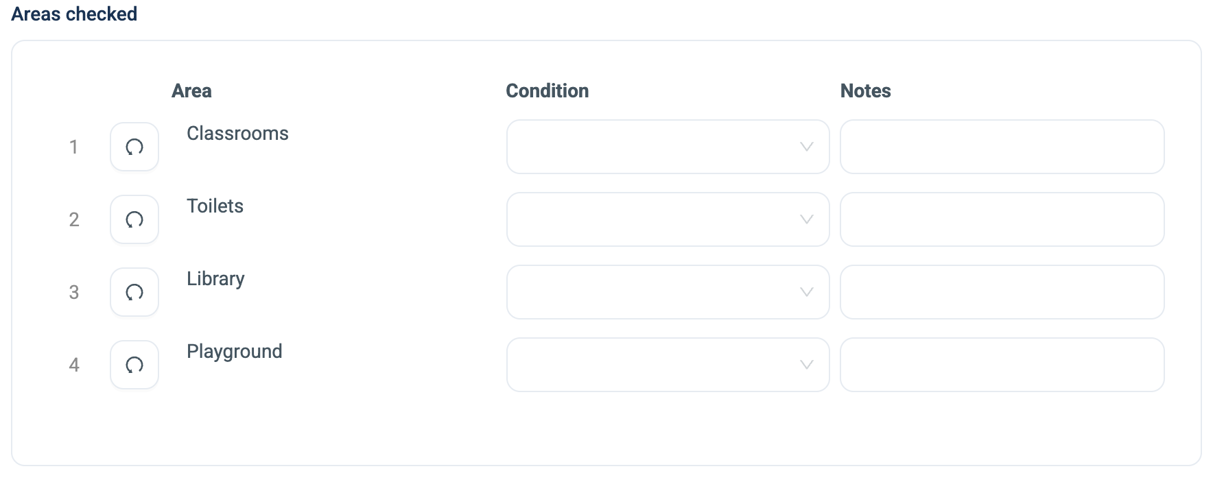 A Matrix Field with pre-populated rows on the web