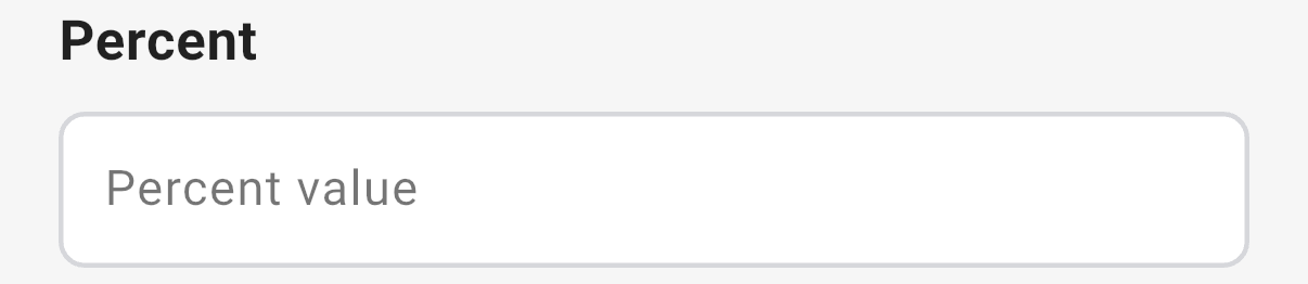 A Percent question in the 3D app