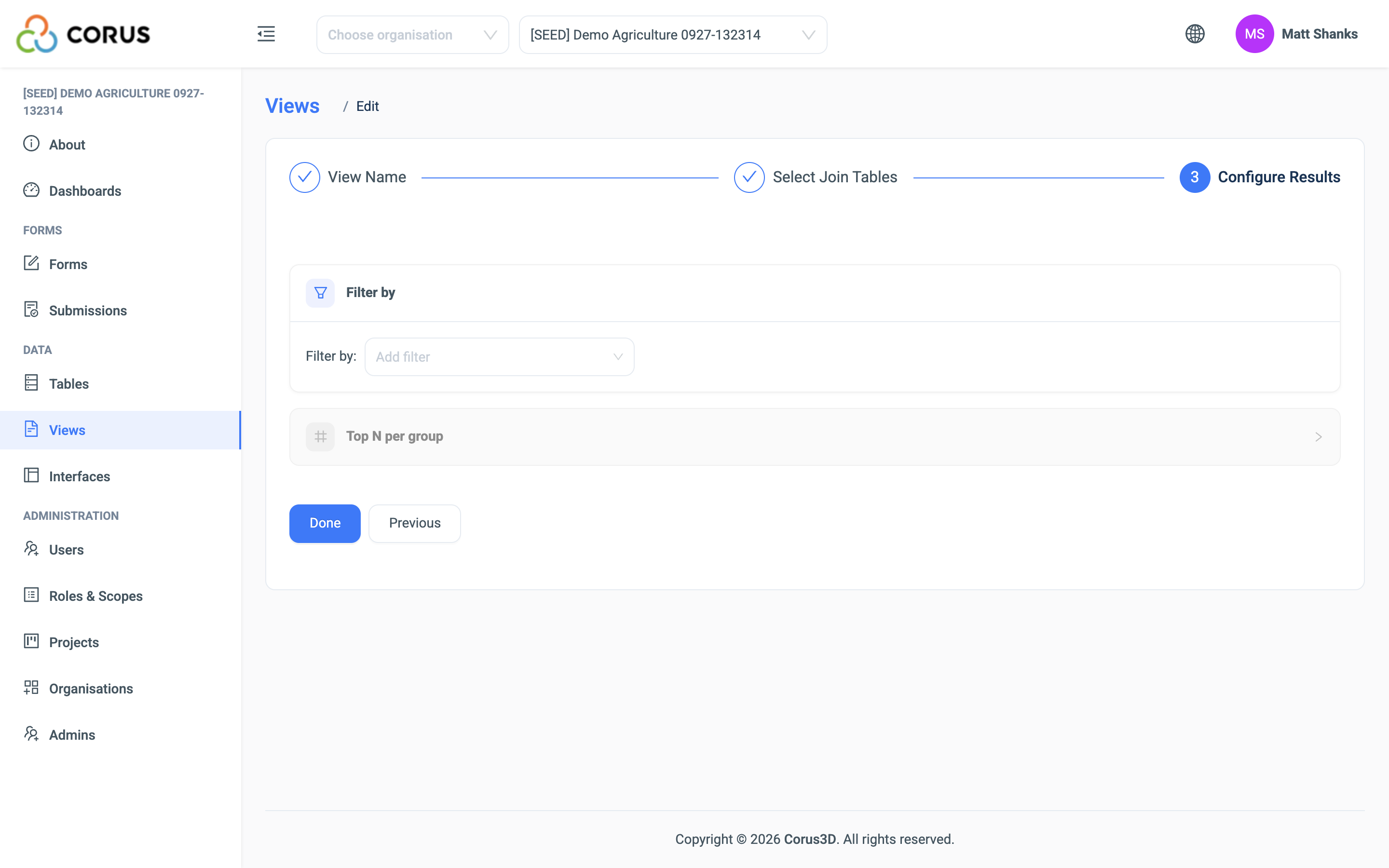 Configure Results